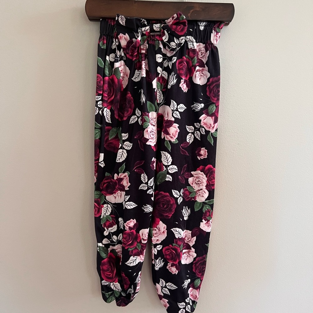 Floral toddler pants